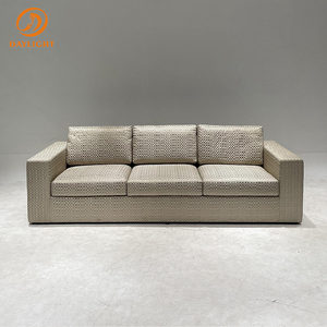 Divano Componibile in Pelle Sassanid OEM Design Moderno <span class=keywords><strong>Modena</strong></span> con Braccioli a Binario - Product Image 2
