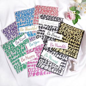 Wholesale Glitter <strong>Letters</strong> <strong>Stickers</strong> Self Adhesive Vinyl <strong>Letter</strong> Alphabet Number <strong>Stickers</strong> Mailbox Numbers Label Decals For Notebook - Product Image 3