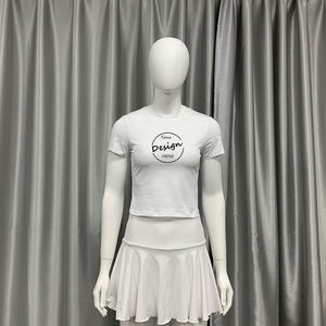 <span class=keywords><strong>T</strong></span>-<span class=keywords><strong>shirt</strong></span> da <span class=keywords><strong>donna</strong></span> con sbuffo sportivo estivo oversize con stampa sportiva in <span class=keywords><strong>cotone</strong></span> Spandex da <span class=keywords><strong>donna</strong></span> <span class=keywords><strong>t</strong></span>-Top <span class=keywords><strong>t</strong></span>-<span class=keywords><strong>shirt</strong></span> da <span class=keywords><strong>donna</strong></span> - Product Image 6