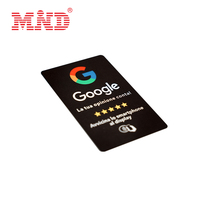Carte d'examen Google Carte NFC de balayage de code QR programmable en plastique Carte NFC d'examen Google