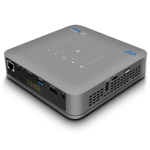 Panel táctil Enfoque eléctrico 300ANSI Amlogic T972 3D 4K Decodificación <span class=keywords><strong>LED</strong></span> DLP Proyector Android inteligente para oficina en casa - Product Image 3