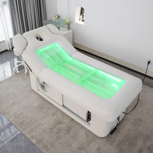 Tables <span class=keywords><strong>de</strong></span> <span class=keywords><strong>massage</strong></span> électriques chauffées à l'eau <span class=keywords><strong>de</strong></span> haute qualité, tables <span class=keywords><strong>de</strong></span> <span class=keywords><strong>massage</strong></span> spa à 2 moteurs, équipement <span class=keywords><strong>de</strong></span> salon avec éclairage LED - Product Image 2