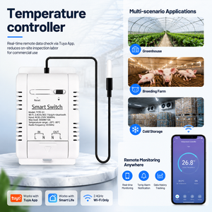 Interruptor Inteligente de Control Climático Tuya de 16A - Sensor de Temperatura y Humedad WiFi de Grado Industrial con Medidor de Energía para Sistemas HVAC - Product Image 5