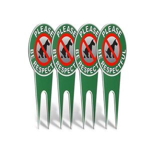 Tùy chỉnh làm bằng kim loại dấu hiệu/xin vui lòng được tôn trọng dấu hiệu/không có con chó pooping hoặc đi tiểu dấu hiệu - Product Image 4