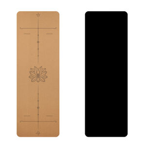 SANFAN Cork <span class=keywords><strong>Yoga</strong></span> Mat Línea postural personalizable Eco Friendly Cork TPE <span class=keywords><strong>Yoga</strong></span> Mats - Product Image 2