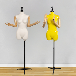 โมเดลอุปกรณ์ประกอบฉากสำหรับผู้หญิงแบบครึ่งขาเคลื่อนย้ายได้ชุดแสดงเสื้อผ้าหน้าต่างมือโชว์หุ่นสำหรับงานแต่งงาน - Product Image 1
