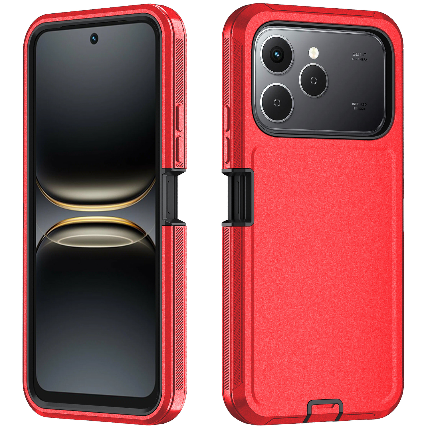 Red and black without clip