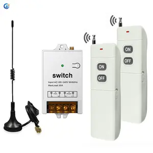 30 amp Relay 433mhz Rf Remote On Off 3km Long Range Wireless Switch ac 120v Remote Switch 220v Remote Control Switch for Pump