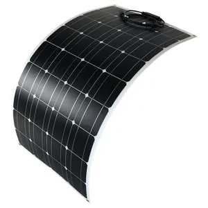 JCNS उच्च गुणवत्ता कोशिकाओं Etfe 100 W लचीला स्वयं-चिपके सौर पैनलों Monocrystalline बंद ग्रिड पतली लचीला प्रकाश सौर पैनलों