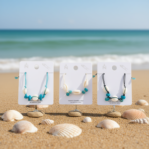 Angelina Shell Turquoise <b>Beaded</b> <b>Bracelet</b> Stainless Steel Bohemia Style Unisex Gift Jewelry Ref 44973 - Product Image 2