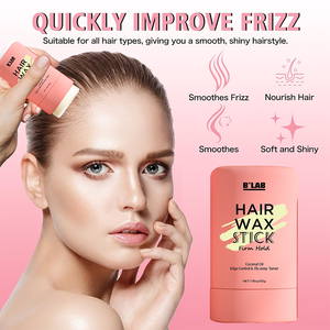 OEM ODM Cire pour cheveux <span class=keywords><strong>imperméable</strong></span> hommes femmes gel pour cheveux Bâton de finition résistant à l'humidité Contrôle des pointes Bâton de cire pour cheveux de marque privée - Product Image 2