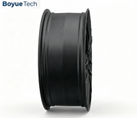 Jantes forgées deux pièces noir mat à rayons multiples, multi-PCC 5*108 5*112 5*114.3 5*115 5*120 5*130 pour voitures de sport et SUV