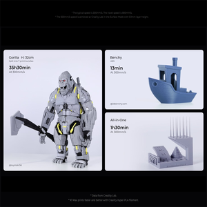 Imprimante 3D Creality K1 avec une vitesse d'impression allant jusqu'à 600 mm/s, machine FDM fermée - Product Image 5
