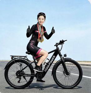 Bicicleta eléctrica de montaña de 26 pulgadas con doble suspensión y frenos de disco dobles, equipada con una batería de litio integrada de 48V 10ah - Product Image 5