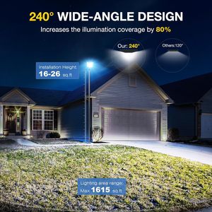 Lampadaire solaire 1200W 1500W 2000W Ultra-haute puissance extérieur ABS PC grande capacité batterie tout-en-un lampadaire LED solaire - Product Image 2