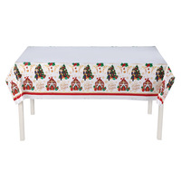 Nappe de Noël Couverture de table de Noël en plastique jetable