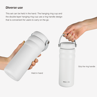 Bouteille d'eau en acier inoxydable en forme de nuage de 18 oz et 24 oz avec poignée, best-seller ODM/OEM sur les marchés européens et asiatiques