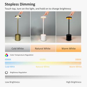 <span class=keywords><strong>Lampada</strong></span> da Tavolo Minimalista Classica 90, Decorativa, Ricaricabile, Wireless, per Ristorante, <span class=keywords><strong>Poldina</strong></span> Cordless, Lampade LED da Tavolo - Product Image 2