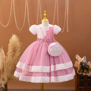 <span class=keywords><strong>Vestidos</strong></span> de fiesta de bebé <span class=keywords><strong>para</strong></span> <span class=keywords><strong>niñas</strong></span>, corte Vintage, ceremonia, fiesta de cumpleaños, vestido de baile, <span class=keywords><strong>Vestidos</strong></span> de princesa <span class=keywords><strong>para</strong></span> niños pequeños con bolsa, chal - Product Image 1