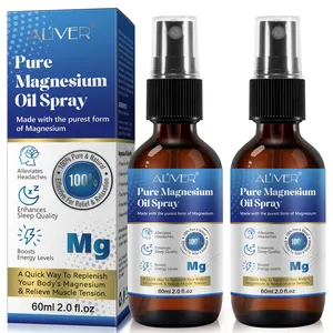 Penjualan laris semprotan minyak Magnesium perawatan tubuh terbaik minyak Magnesium murni organik untuk meningkatkan energi dengan Logo sendiri