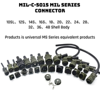 Conector Circular Serie MIL-DTL-26482 MS3116F12 MS3112E12, Enchufe y Receptáculo de Acoplamiento Tipo Bayoneta, Contacto para Soldar