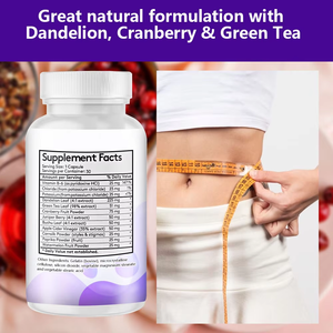 OEM ODM Adult Detox Capsules Apple Cider Vinegar Green Tea Leaf Dandelion Leaf Cranberry Fruit Herbal <b>Supplements</b> for Weight - Product Image 2