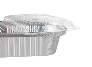 Factory Price Disposable Rectangular Aluminum <b>Foil</b> Food Grade <b>Containers</b> with Paper Lids PP Plastic Lid - Product Image 4