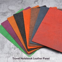 Carnet de voyage DIY en cuir Crazy Horse, fait main, découpé sur mesure, couverture en cuir pleine fleur, simplicité