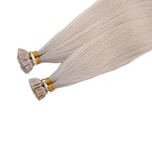 HARMONY stock 22inch 1g Wholesale Russian Double Drawn Keratin #60 popular Flat Tip Hair Extension