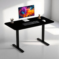 Bureau de travail électrique réglable en hauteur Zhiding, design élégant et minimaliste, à moteur unique, en acier, largeur universelle, pour bureau moderne à domicile