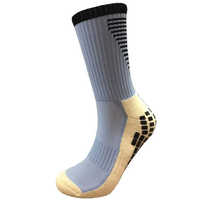 Chaussettes d'équipage athlétiques de football antidérapantes pour le sport Offre Spéciale Chaussettes de sport antidérapantes avec logo personnalisé et poignée de football