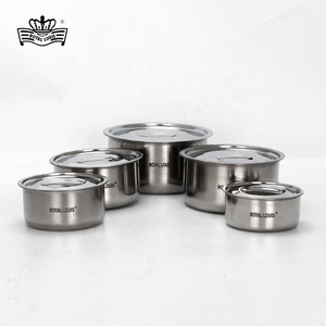 Juego de 3/5 Piezas de Utensilios de Cocina de Acero Inoxidable, Olla para Cocinar, Olla Tailandesa con Tapa, Olla India, Utensilios de Cocina Comerciales Españoles para Regalo - Product Image 3