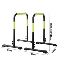 Barres de dips et barres parallèles réglables, portables, en acier, avec mousse haute densité, écologiques, durables, pour entraînement complet à domicile ZJFIT
