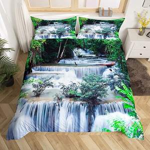 Ensemble de housse de <span class=keywords><strong>couette</strong></span> <span class=keywords><strong>imprimée</strong></span> en 3D cheval coloré pour filles ensemble de <span class=keywords><strong>couette</strong></span> en microfibre léger 100% polyester - Product Image 2