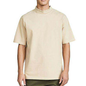 T-shirt uni oversize pour homme, style streetwear, coupe droite à épaules tombantes, en coton épais, coupe ample, pour l'été - Product Image 1