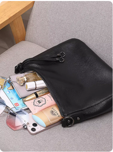 Sac à main OEM en cuir PU, élégant et rétro, sac à bandoulière, sac fourre-tout pour femmes - Product Image 4