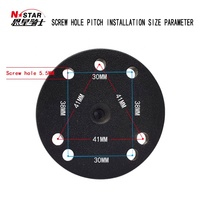 Support de tablette en plastique N-STAR Custom 202U avec rotule réglable de 1,5 pouce, compatible transfrontalier, avec ventouse pour applications agricoles