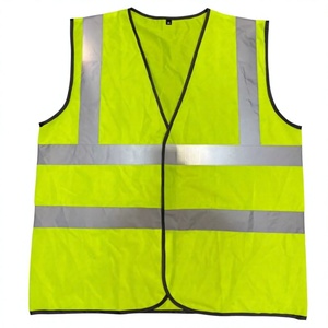Chaleco de Seguridad Reflectante de Alta Visibilidad al por Mayor, Unisex, Tallas Grandes, Tela de Tricot de Poliéster de Alta Calidad, Impresión de Logotipo Personalizado OEM EN - Product Image 1
