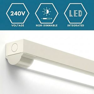 Free Sample 2ft 3000K 4000K 5000K CCT Changeable <b>Led</b> Tube <b>Lights</b> 10W 20W Power Adjustable Warehouse <b>Led</b> Batten <b>Light</b> - Product Image 2