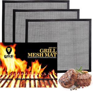 Reversible Rotisserie BBQ <b>Grill</b> <b>Mesh</b> Sheet Non-Stick PTFE Outdoor Barbecue Cooking Mats Reusable - Product Image 6
