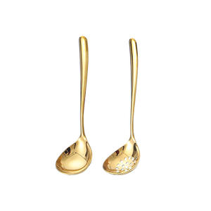 Cuillère passoire en acier inoxydable 304 DZT001, couleur unie, style simple, louche de cuisine pour usage domestique et restaurant - Product Image 2