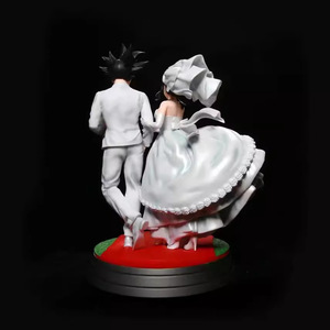 Figuras d'anime japonais 31-33cm Son <span class=keywords><strong>Goku</strong></span> et <span class=keywords><strong>Chichi</strong></span> mariage scène Figuras PVC Statue Figurine Anime PVC Figure modèle jouet poupée - Product Image 3