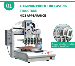 Độ Chính Xác Cao Tốc Độ Cao 5L Thùng Áp Lực 5 Đầu Máy Pha Chế Keo Tự Động Robot - Product Image 2