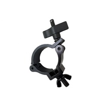 Pince de fixation noire de petite taille (1,2-1,6 pouces) avec poignée en S, adaptée aux tubes de (35-40) mm, pince pour éclairage de scène, pince pour éclairage DJ