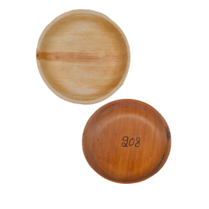 Assiettes en feuilles d'arec de 8 pouces, écologiques, jetables, biodégradables, sans BPA, compatibles micro-ondes, pour les fêtes et la restauration - Product Image 1