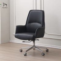 Chaise de bureau réglable en hauteur et pivotante avec coussin pour la maison, le bureau et le lieu de travail