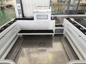 Barco Sea King de 7.5m (25 pies) a Precio de Fábrica, Embarcación Deportiva de Pesca de Alta Velocidad de Aluminio Marino con Cabina Azul Profisher para Uso Familiar - Product Image 6