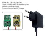 Adaptateur secteur mural certifié HYT DC AC USB 5V 4.2V 1A 5W en matériau PC pour bande lumineuse LED