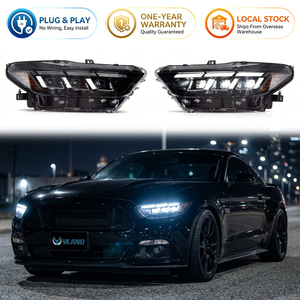 Kit de phares avant LED de style S650 VLAND pour Ford Mustang GT Ecoboost V6 2015 2016 2017 - Product Image 1