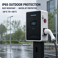 Station de recharge intelligente AC pour véhicules électriques 7kW GB/T Type1 Type2 32A IP65 avec écran, RFID et code QR pour appartement, lieu de travail, parking, fournisseur